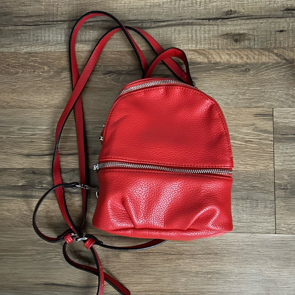 Steve Madden Mini Red Backpack